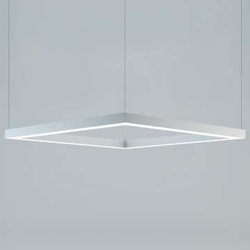4ft LED Linear Pendant Up/Down Light, 50W/35W/25W/15W, White, Selectable Wattage & CCT, 6500 Lumens
